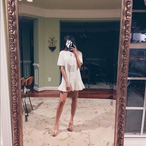 Valentino Scalloped Short Dress